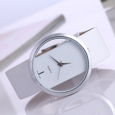 Simple watch transparent hollow personality ladies watch