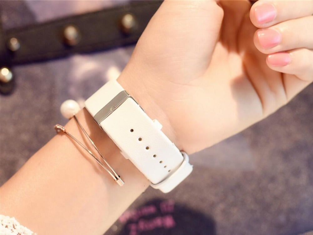 Simple watch transparent hollow personality ladies watch