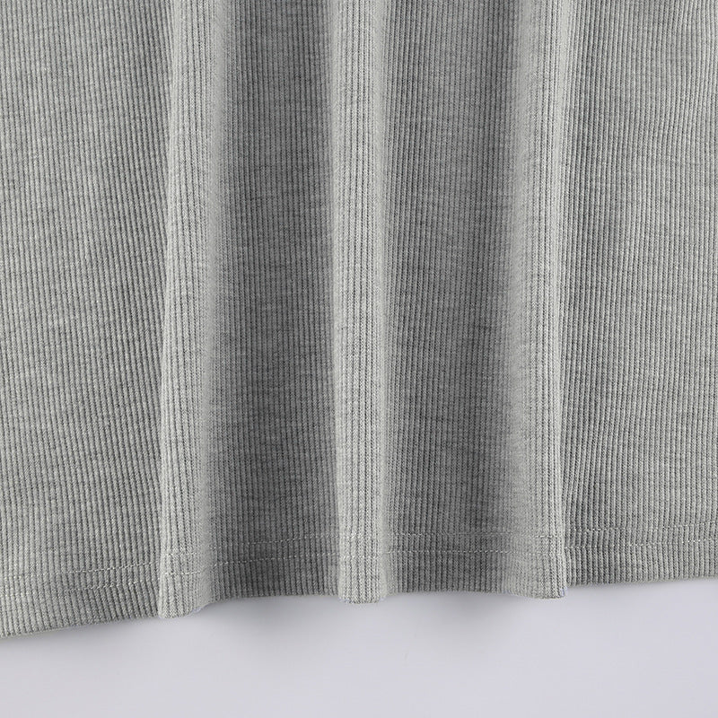 Round Neck Long-sleeved T-shirt Loose Casual Pullover Tops For Women