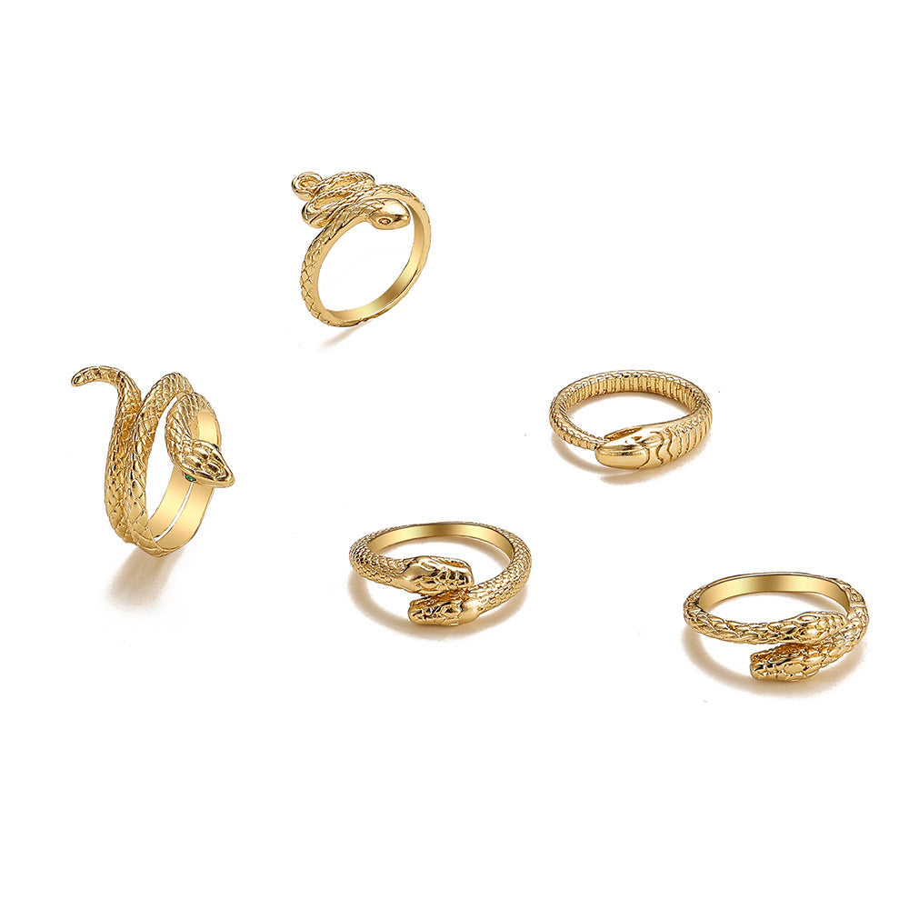 Snake Ring Suit 5-piece Metal Joint