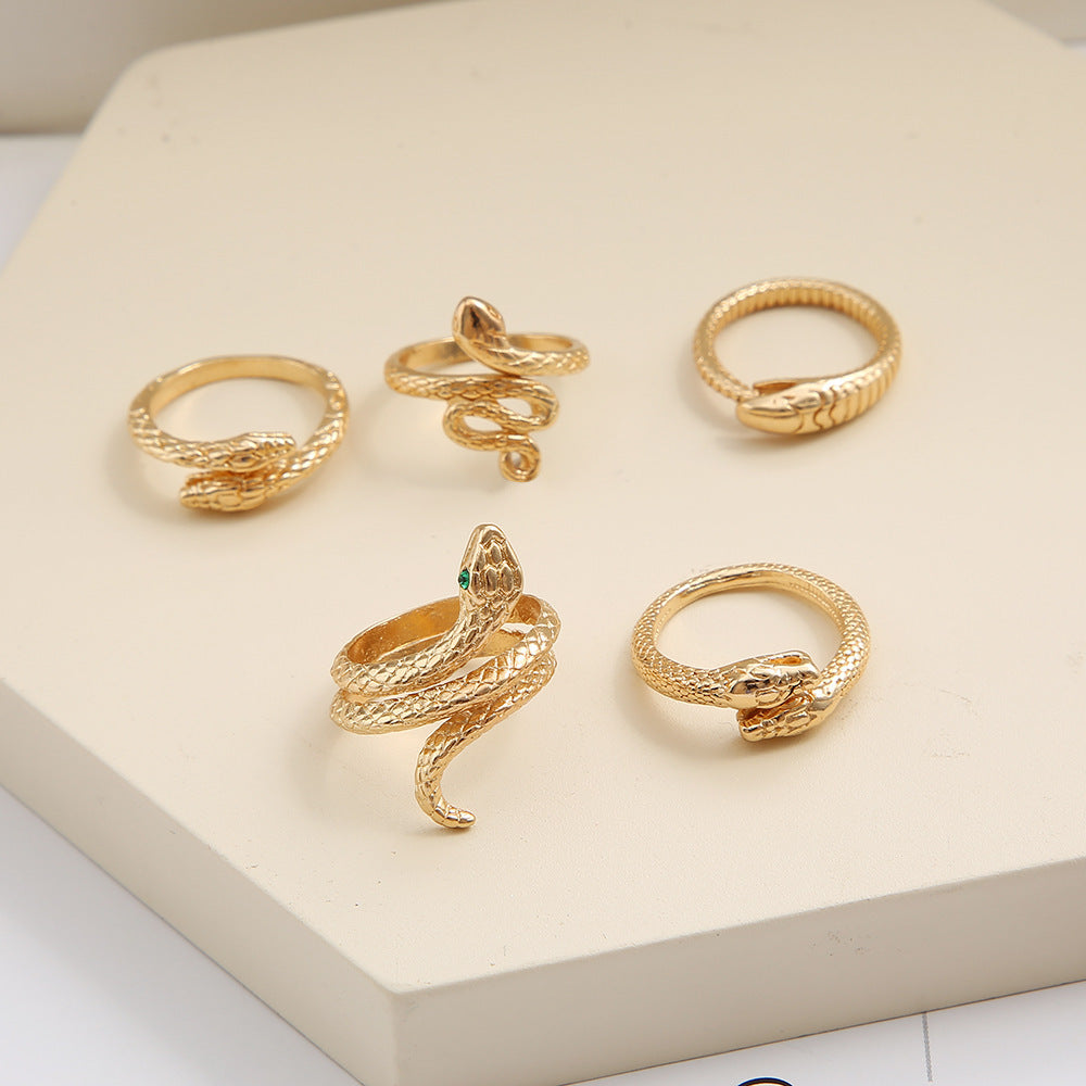 Snake Ring Suit 5-piece Metal Joint