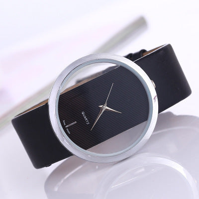Simple watch transparent hollow personality ladies watch