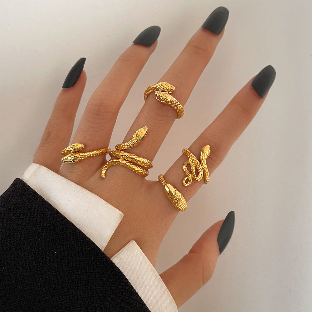 Snake Ring Suit 5-piece Metal Joint