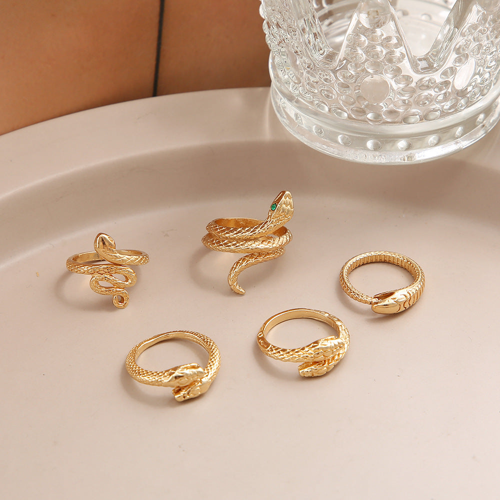 Snake Ring Suit 5-piece Metal Joint